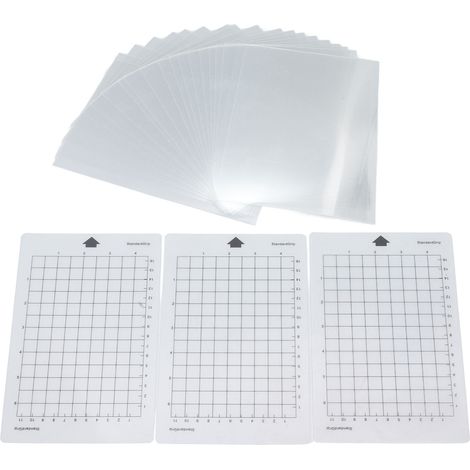 20 feuilles de pochoirs en polyester flexible avec 3 tapis de découpe rugueux pour impression (1/5)