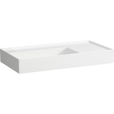 LAUFEN Kartell lavabo à poser, tablette à droite, sans trou pour (1/3)
