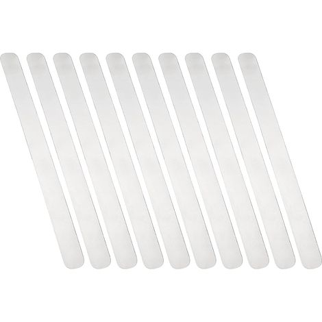 10 Bandes Métalliques en Acier Inoxydable 304 (300 X 25 X 0,6 Mm) pour La Fabrication de Matériaux de Construction (1/5)