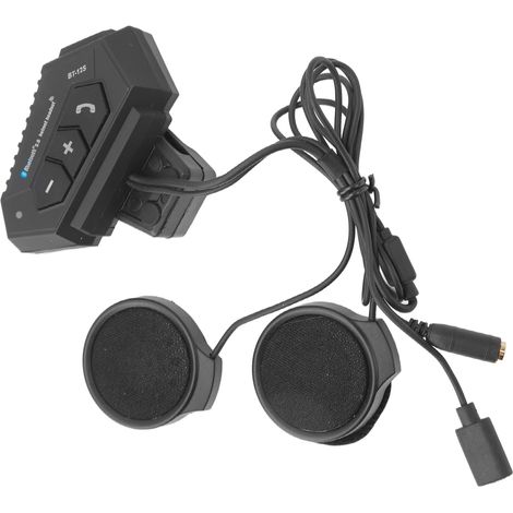 Casque de communication Bluetooth sans fil étanche pour moto, 2000 mAh, pour casque de moto (1/5)