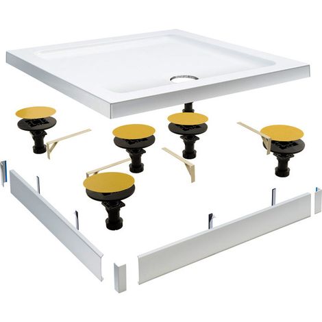 Signature Grade Easy Plumb Riser Kit for Square Trays up to 900mm (96mm high)