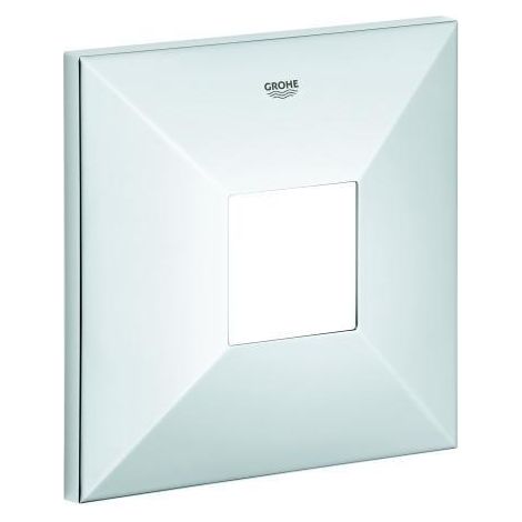 Rosette 48436 carrée pour ensembles de montage prêts pour mélangeurs monoblocs chromé