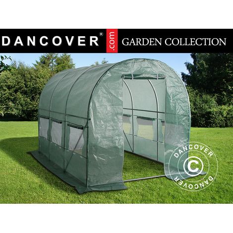 Foliengewächshaus 2x3x2m, 6m², Grün - Dancover