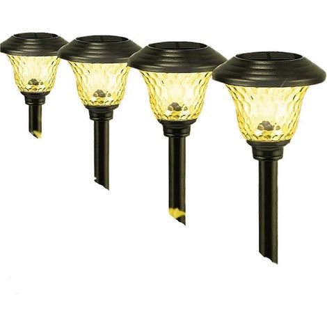 Solarbetriebene Gartenwegleuchten mit RGB-Farbwechsel und warmweißem Licht, IP65 wasserdicht, 8 Stück