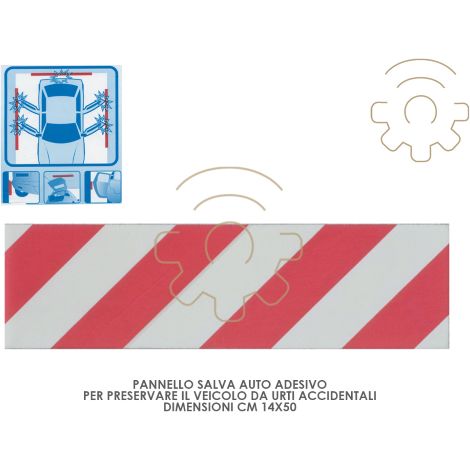 Panneau adhA sif antichoc 14 x 50 cm Geko Box