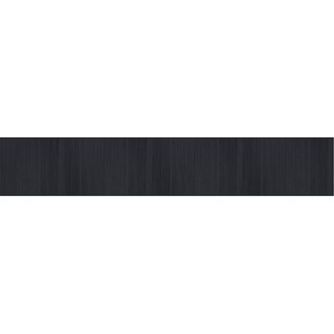 Tapis rectangulaire noir 70x400 cm bambou (1/5)