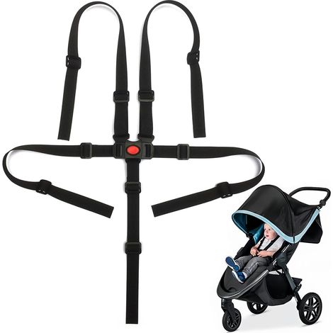 Cinghia per seggiolone compatibile con Hauck, Stokke Tripp Trapp, Roba, sistema di cinture a 5 punti - Accessorio per seggiolone regolabile Hauck (1/5)
