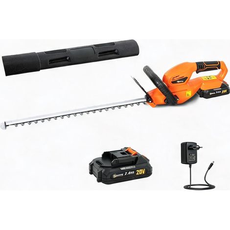 Taille-haie sans fil 51 cm lame double 65Mn batterie 18V (1/5)