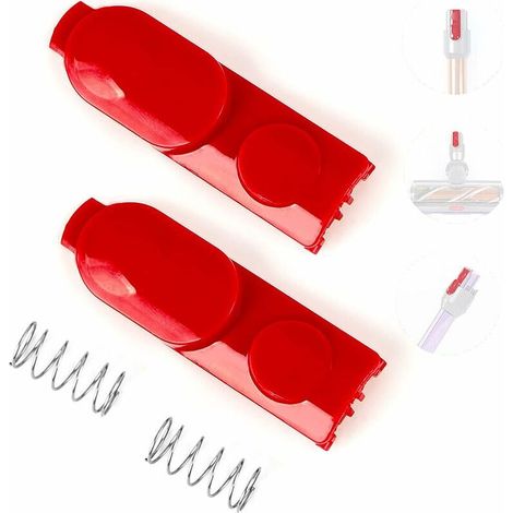 pezzi di pulsanti di blocco a clip per Dyson V7 V8 V10 V11 V12 V15, parti di ricambio per aspirapolvere, pulsanti di blocco a clip resistenti con molla (1/4)