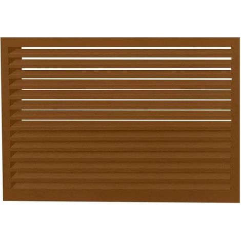 DECOCLIM - Face dos pour cache en aluminium brun argile taille XL - 23AXL8003-DOS