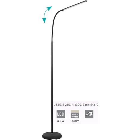 Piantana Moderna Laroa Policarbonato Nero Luce Led Integrato 4,2W (1/3)