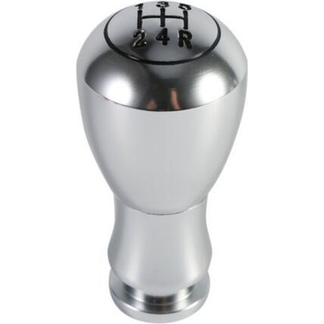 Pomello del cambio interno universale Eosnow a 5 velocità per auto, manuale/automatico, colore argento (1/5)