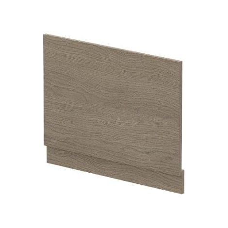 Nuie Straight Bath End Panel and Plinth 560mm H x 730mm W - Solace Oak (1/4)