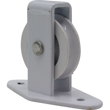 White Plate Fit Line Pulley Wheel (Washing Clothes Airer Indoor Drying Creel Kit) (1/5)