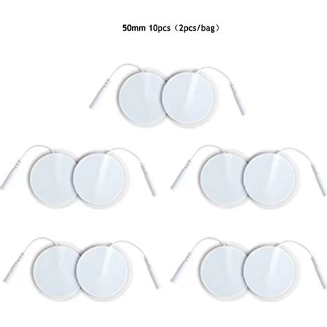 Électrodes en gel de 5 cm pour stimulateur musculaire TENS/EMS, compatibles avec les appareils de thérapie numérique (réf. 06787)-AquaForge