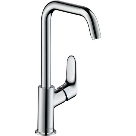HANSGROHE Mitigeur lavabo Focus 240 sans tirette ni vidage chrome (1/10)