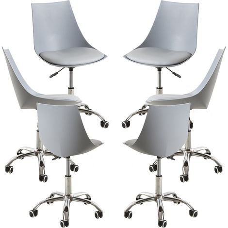 Packs Sillas - Pack 6 Sillas Blok Office - Gris claro (1/3)