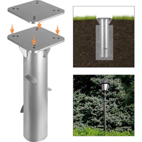 TolleTour Ancoraggio per ombrellone da terra – Fissaggio stabile per giardini e spazi esterni