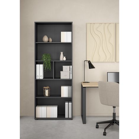 LIBRERIA MOD. SIGN CM 79.6X34.3 H. 207.7 GRIGIO OPACO (1/5)