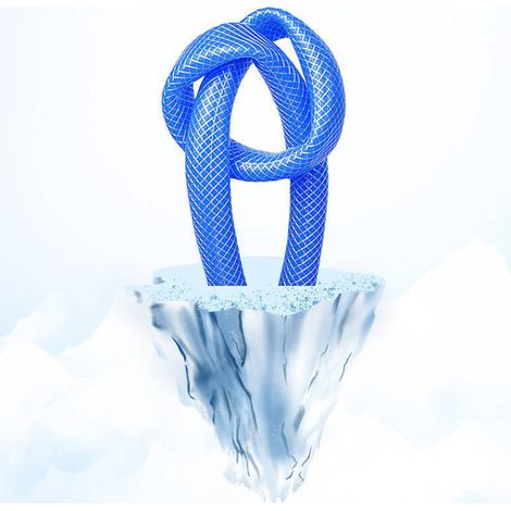 Tuyau d'arrosage en caoutchouc bleu, résistant à la pression, au vieillissement et au gel, de 50 m (164 pi), de type G1/2, multi-usages. (1/2)