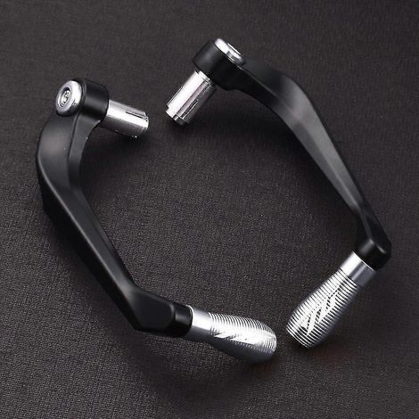 Poignées de guidon de moto avec logo YZF, protège-leviers de frein et d'embrayage pour Yamaha YZF R1 R3 R6 R15 R125 R25 - Accessoires - Argent - A (1/5)
