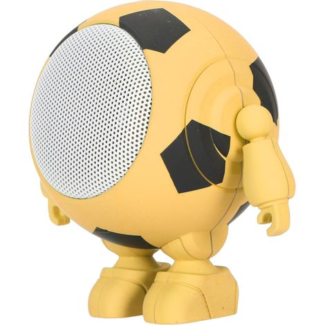 Enceinte Bluetooth stéréo sans fil portable et compacte, idéale pour les fêtes à la maison (jaune). Compatible avec connexion série sans fil. Parfaite pour les fêtes à la maison. (1/5)