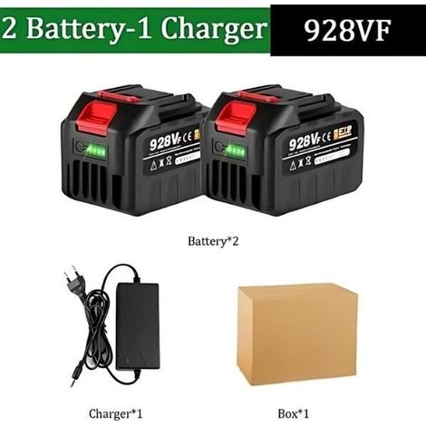 Batterie Lithium Rechargeable 20V, UE, 15000mAh, 928VF, 22500mAh, indicateur de capacité, pour perceuse électrique, tronçonneuse