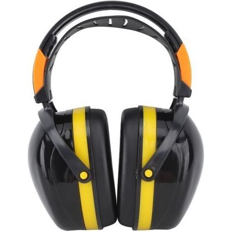 Casque Anti-Bruit Réglable pour Jardinage Protection Auditive Confortable pour Tonte et Tir Noir et Jaune - (1/5)