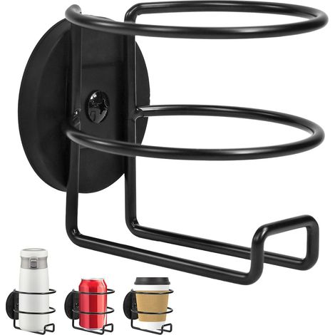 Porte-gobelets magnétiques — porte-gobelets et supports de rangement métalliques pour voiture — adaptés aux bouteilles d'eau et aux tasses à café — conviennent aux bateaux, aux voitures et aux bureaux (1/5)