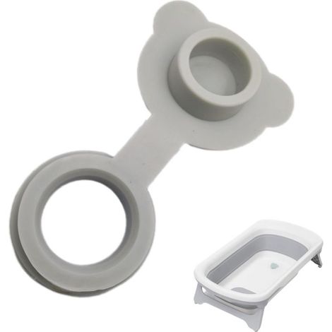 Beyamis Bouchon de vidange en silicone pour baignoire bébé (convient à la plupart des baignoires bébé, y compris 5 tailles, diamètre intérieur de 1,2 pouce) (1/5)