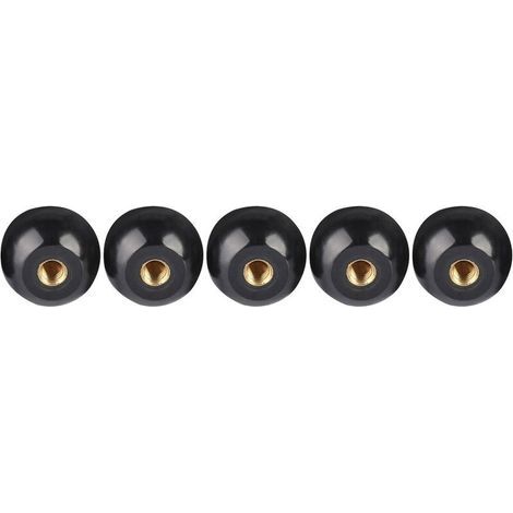 5 pièces noir bakélite boule levier bouton cuivre Insert M12 40 remplacement de Machine-outil (1/5)
