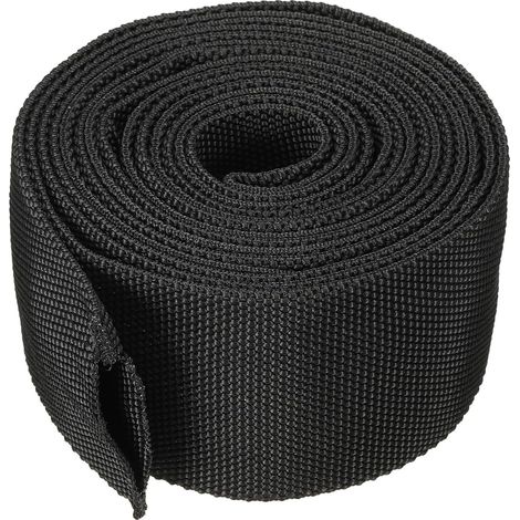 Manchon de Protection en Nylon de 2.4 "ID 10Ft, Protection de Gaine de Couverture de Câble pour Le Tuyau Hydraulique de Torche de Soudage Tig, Noir (1/4)