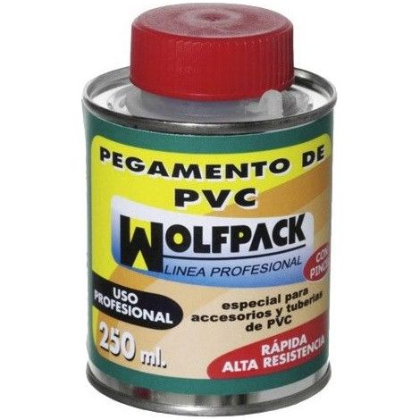 Wolfpack PVC-Kleber mit Pinsel 250 ml.
