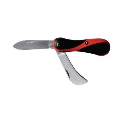 Fischer Darex – Couteau d'électricien 2 lames 78mm – Manche ergonomique bi-matière – Pour câblage électrique – 3825558 (1/2)