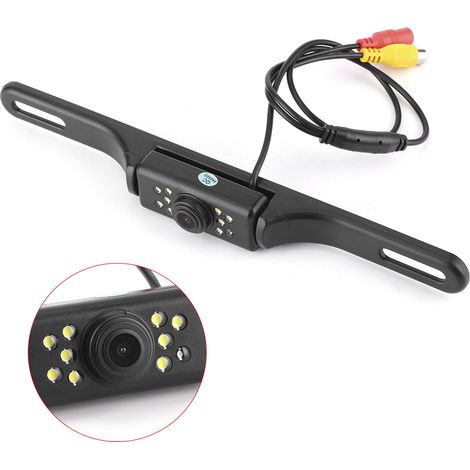 Caméra de recul angle mort 149° IP69 avec 9 LED pour voiture, camion, camping-car, poids lourd - Vision nocturne, étanche, grand angle (1/5)