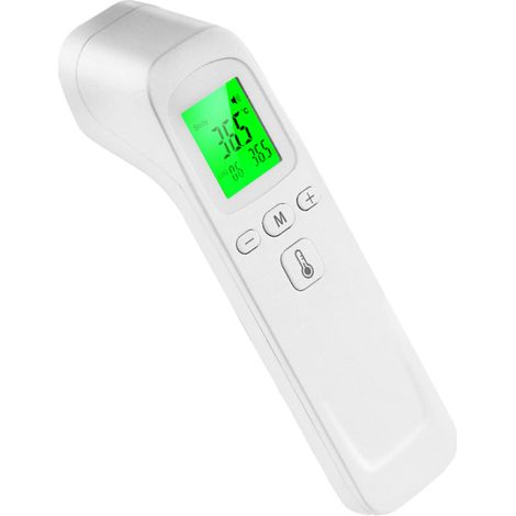 Hochpräzises, berührungsloses Infrarot-Thermometer, tragbares Stirnthermometer, elektronisches Thermometer mit dreifarbiger Hintergrundbeleuchtung
