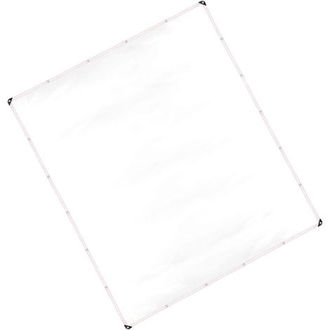 Bâche transparente imperméable de 3 x 2,5 m pour plantes, auvent, bâche robuste pour camping, pêche, jardinage, clapier pour animaux de compagnie, toit imperméable (1/5)