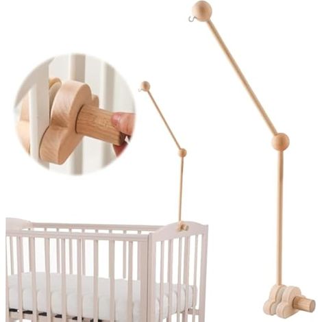 Support Mobile en Bois pour Lit de Bébé et Enfant (1/5)