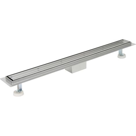 Zelsius Piletta per doccia in acciaio inox Mildura piastrellabile  90 cm piletta rettangolare