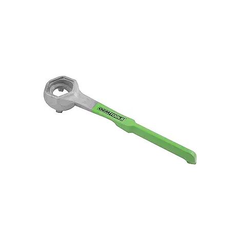 Ouvre-fût à huile en aluminium, clé à couvercle de baril, ouvre-bidon robuste pour fût métallique, outil manuel de dévissage, accessoire industriel léger. (1/3)
