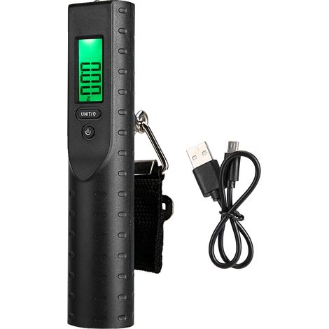Balance électronique de voyage OCS-38 50kg/110lb, pèse-bagages LCD avec batterie externe et éclairage LED (1/5)