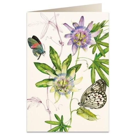 B6 Karte + Umschlag 6089 Passiflora