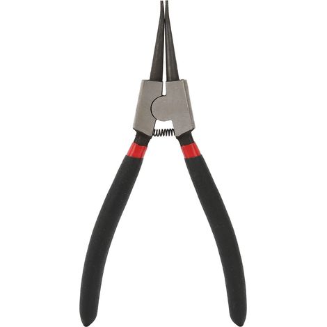 Pince à circlips externe droite Pince de retenue multifonctionnelle pour anneau en caoutchouc et acier au carbone ( (1/5)