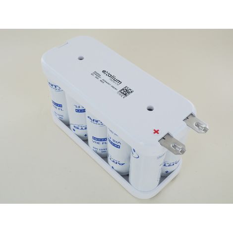 Batterie Ni-Cd 12V 8Ah 10VREFL Flasques Arts (804604) (1/2)