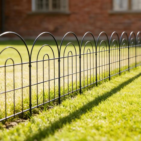 Decorative Garden Fence 60 cm (H) x 33 cm (W), Animal Fence for Dogs (60 cm H x 33 cm W (10 Panels, Total Length 3.3 m) (1/5)