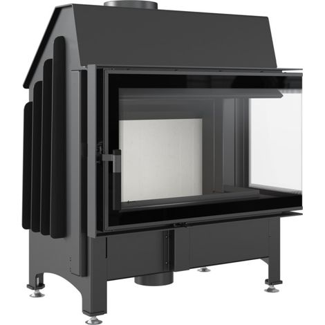 Insert cheminée ZIBI 12 BS DECO vitre à droite (1/5)