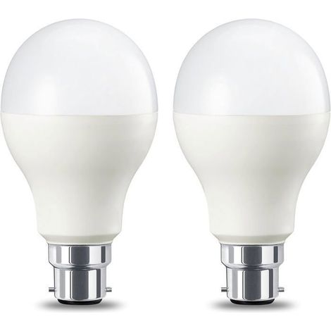 BelleRise - Ampoule LED B22 à baïonnette, 15 W (équivalent 60 W), lumière blanc chaud, dimmable - lot de 2 (1/4)
