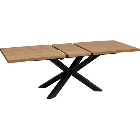Mesa de comedor Olaf metal y madera - gris - Atmosphera créateur d'intérieur (1/4)