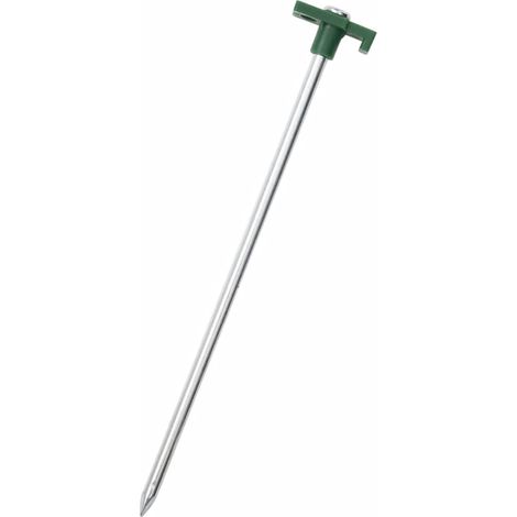 Piquets de tente 24 pcs 25 cm 7 mm acier galvanisé et PP (1/5)