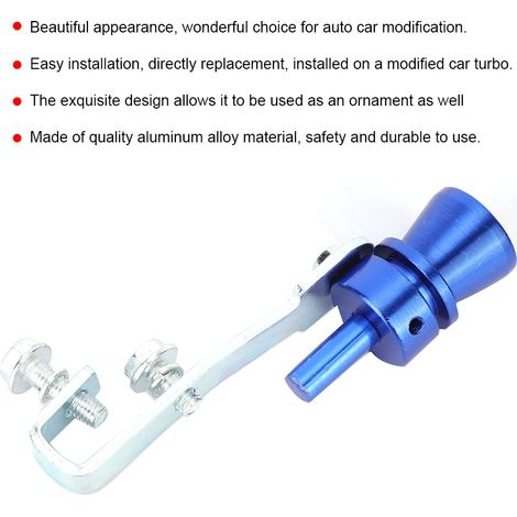 Sifflet Turbo Bleu pour Pot d'Échappement - Son de Voiture Sport (1/5)